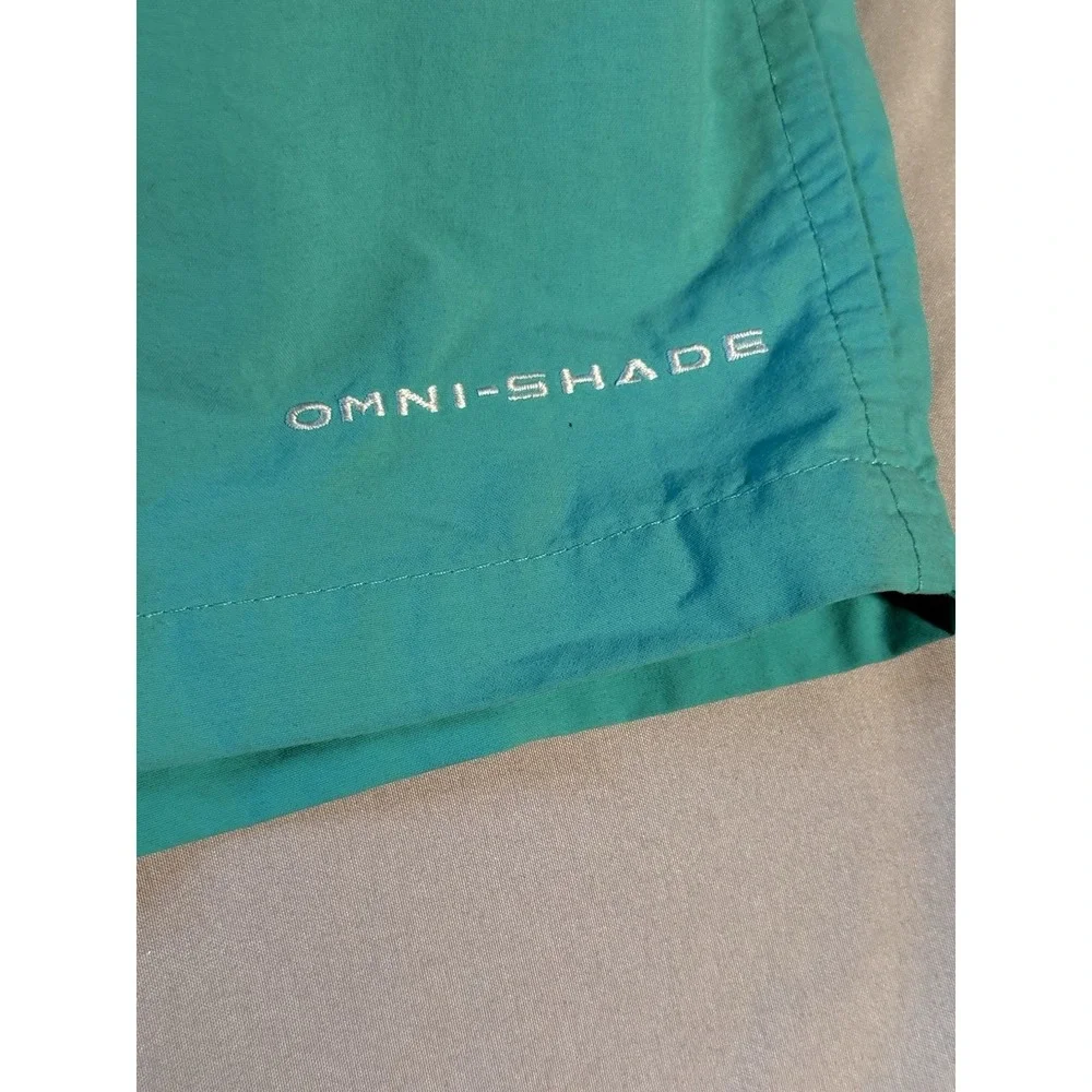 Columbia Men's PFG Teal Water/Swim Shorts Pockets Drawstring Size XL